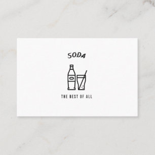 Soda the best of all business card