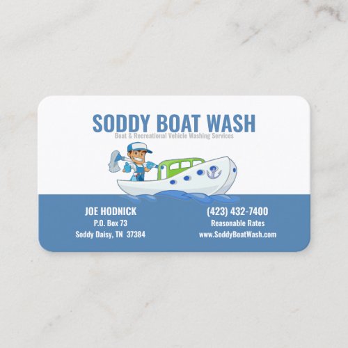 Soddy Boat Wash Business Card
