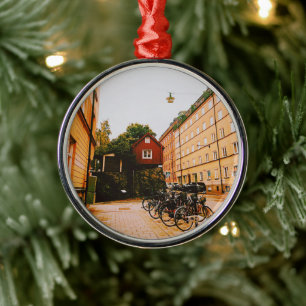 Södermalm, Stockholm, Sweden Metal Ornament