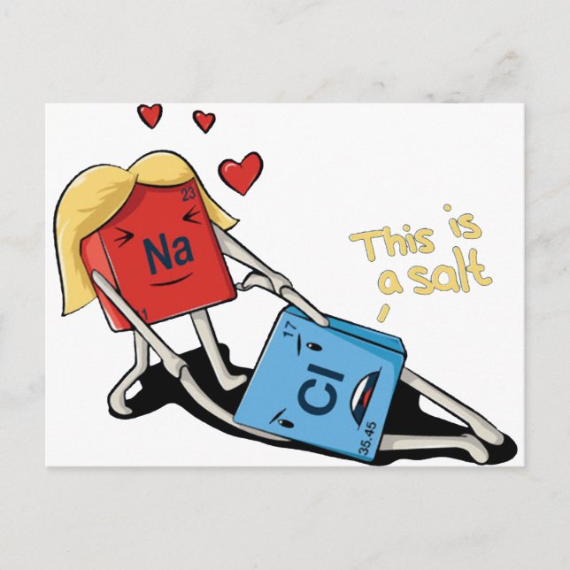 Sodium chloride postcard (Front)