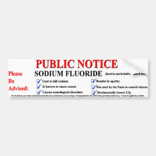 Sodium Fluoride Bumper Sticker