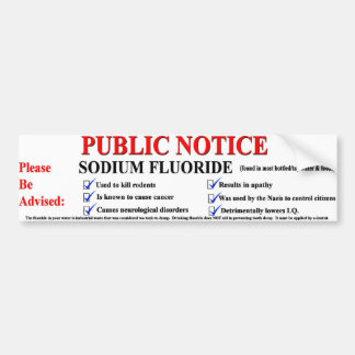 Sodium Fluoride Bumper Sticker