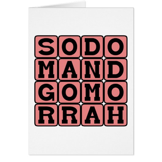 Sodom and Gomorrah, Original Sin Cities Cards (Front)