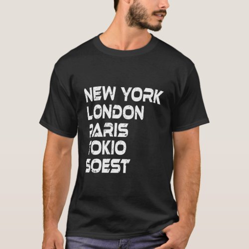 Soest New York London Tokio Paris T_shirt