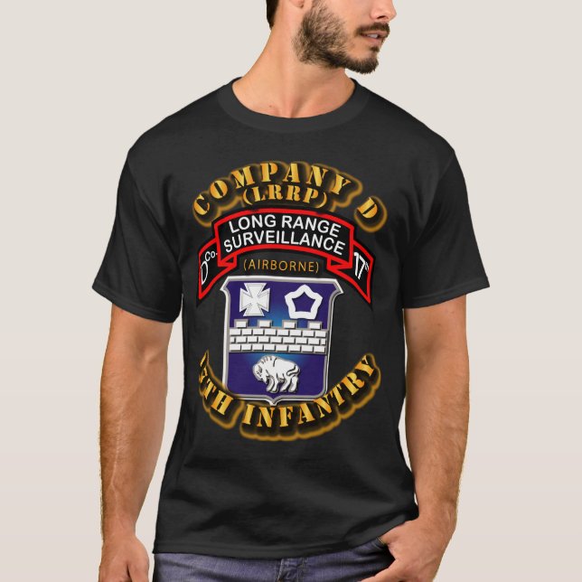 SOF - Co D - 17th Infantry - LRRP.png T-Shirt (Front)