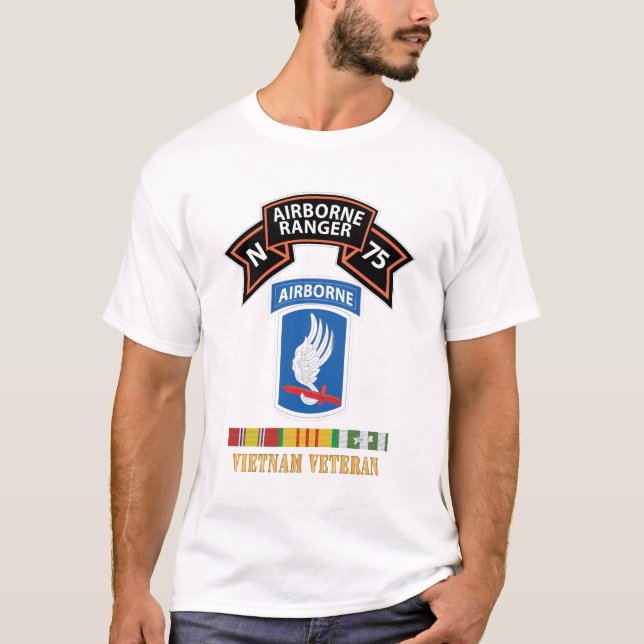 SOF - N Company Scroll - 173rd Airborne Bde - Viet T-Shirt (Front)