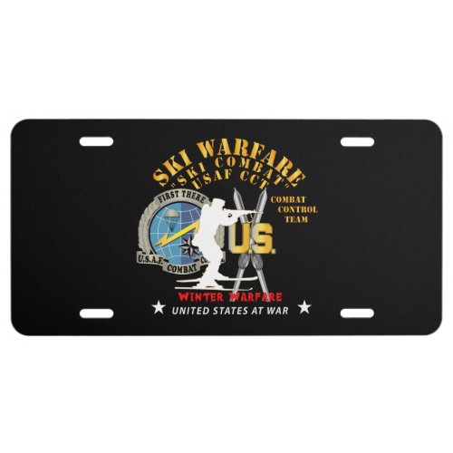 SOF _ USAF Combat Control Team _ Ski Warfare _ Ski License Plate