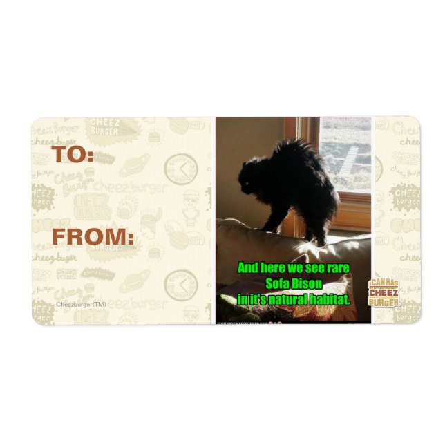 Sofa Bison Label (Front)