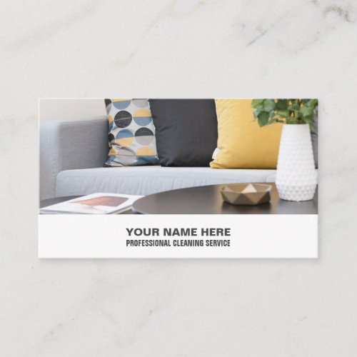 Sofa Cushions Cleaning Service Business Card