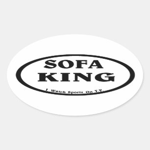 Sofa King, Nonrunner . Oval Sticker