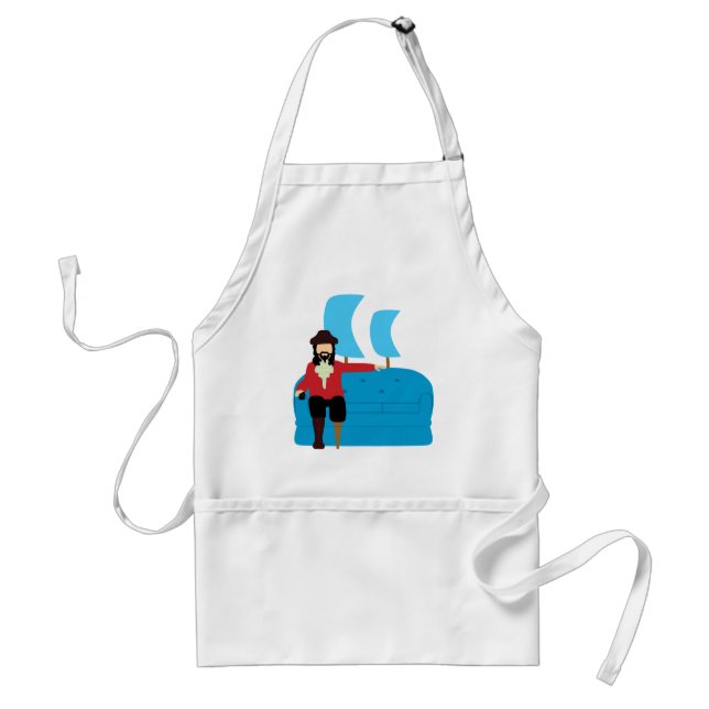 Sofa Pirate Adult Apron (Front)