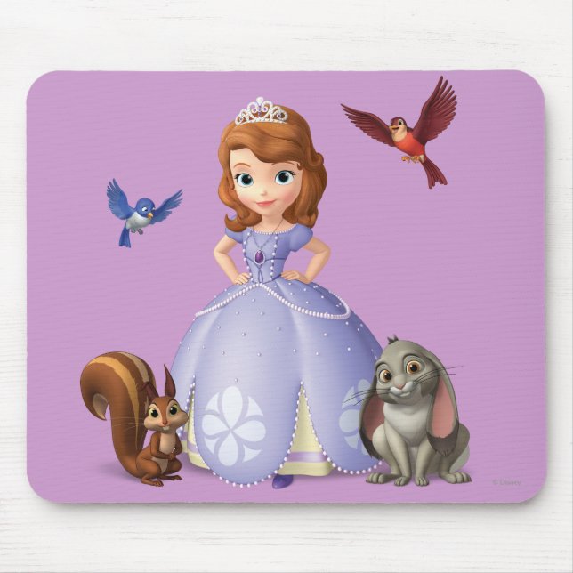 Sofia and Her Animal Friends Mouse Pad (Front)
