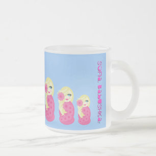 Sofia Babushka Frosted Glass Mug
