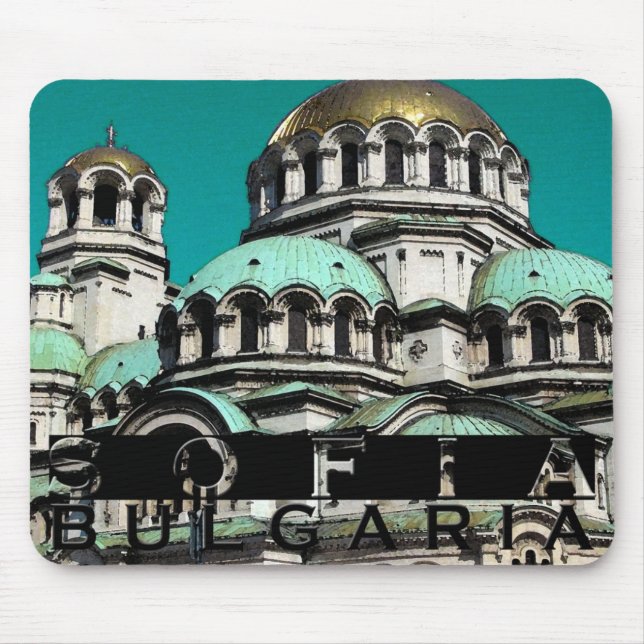Sofia Bulgaria Souvenir Mouse Pad (Front)