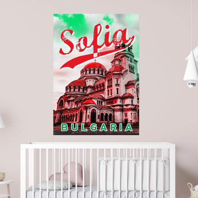 Sofia, Bulgaria, vintage poster | Zazzle