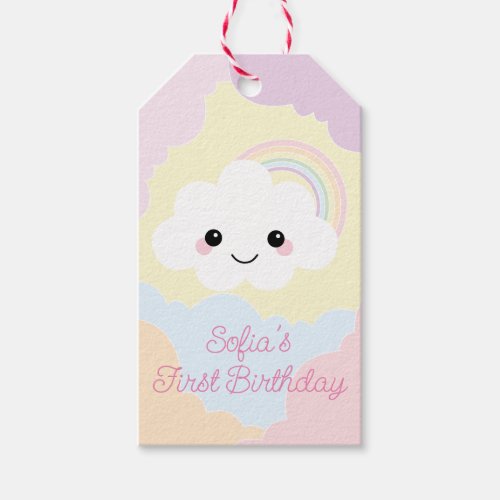 Sofia Cloud Birthday Thank You Favor Gift Tags
