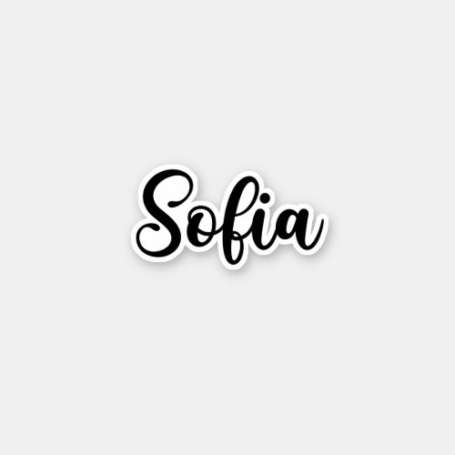 Sofia Name _ Handwritten Calligraphy Sticker