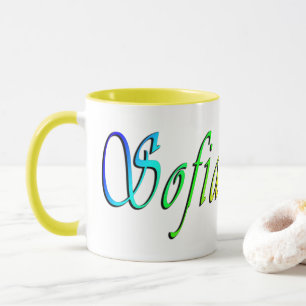 Sofia, Name, Multi Colored Logo, Mug