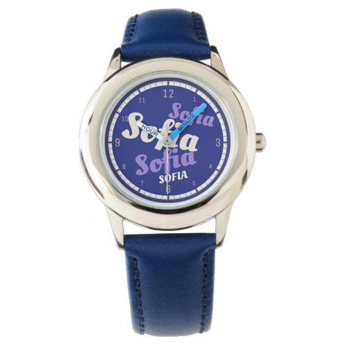 kids leather watch