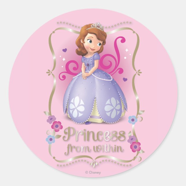 Sofia: Princess from Within Classic Round Sticker (Front)