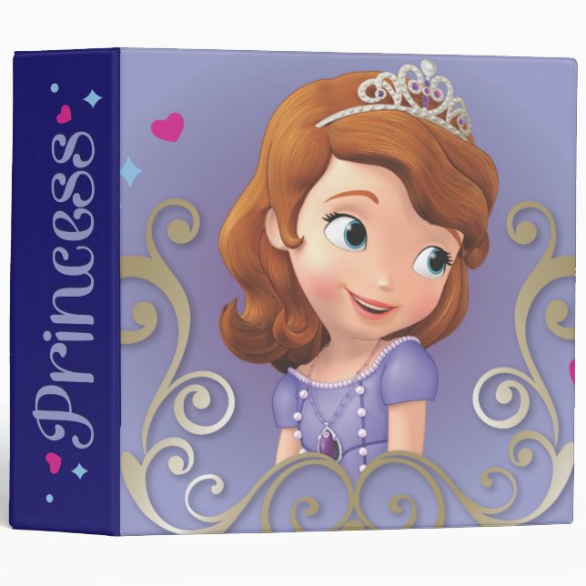 Sofia: Properly Princess 3 Ring Binder (Front/Spine)