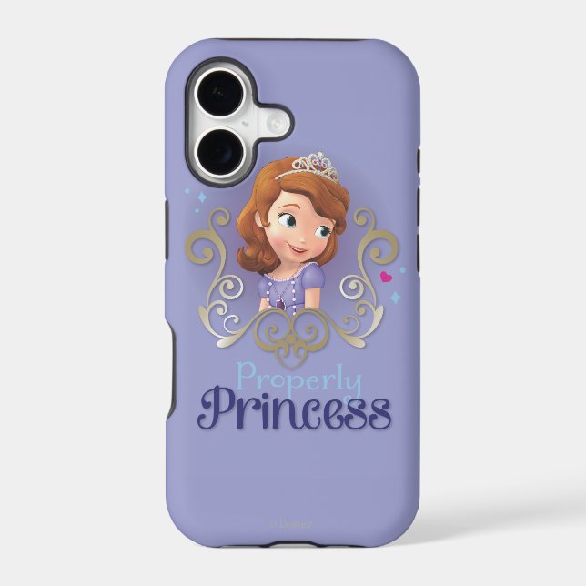 Sofia: Properly Princess Iphone Case (Back)