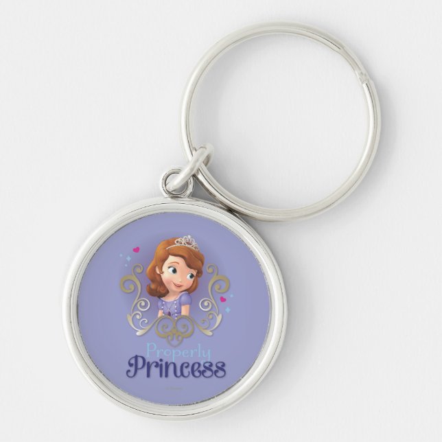 Sofia: Properly Princess Keychain (Front)