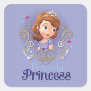 Sofia: Properly Princess Square Sticker