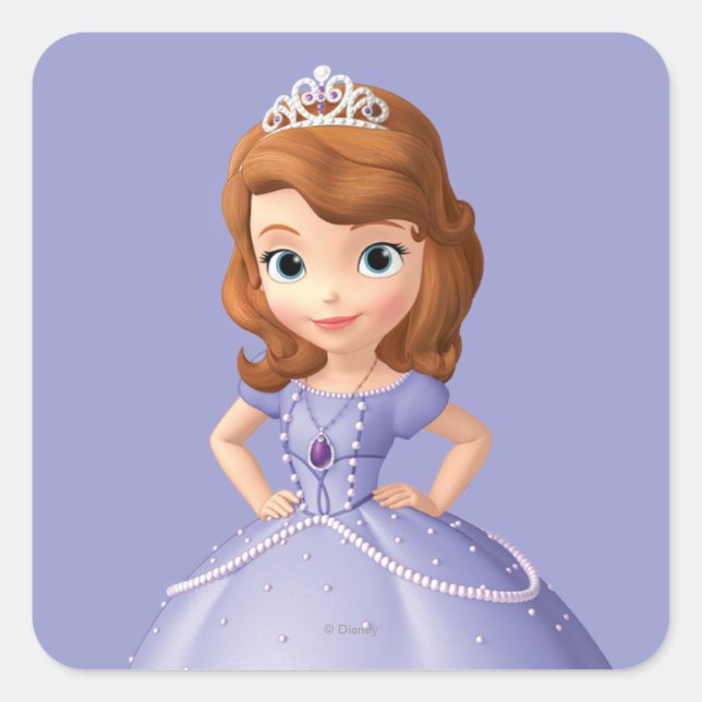 Sofia the First 2 Square Sticker (Front)