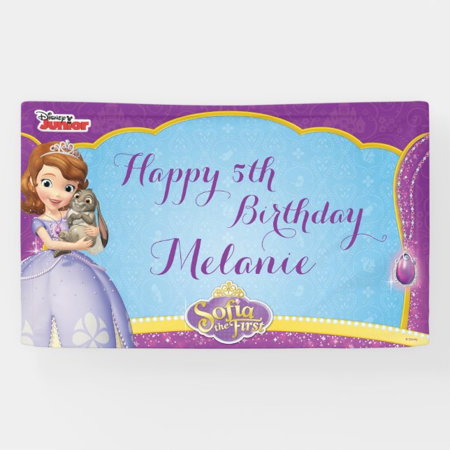 Sofia the First Birthday Banner (Horizontal)
