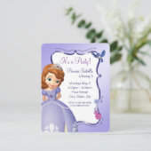 Sofia the First Birthday Invitation (Standing Front)