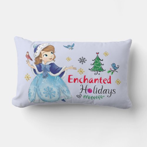 Sofia the First  Enchanted Holidays Lumbar Pillow