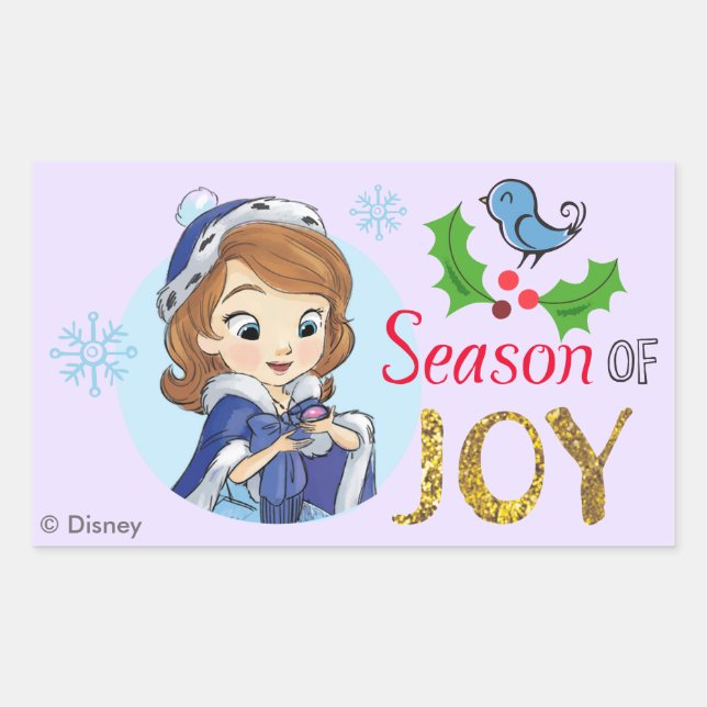 Sofia the First | Season Of Joy Rectangular Sticker (Front)