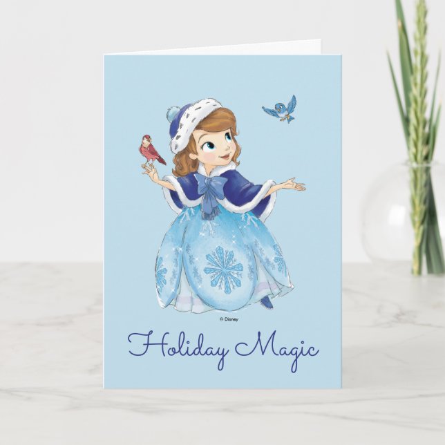 Sofia the First | Sofia The First With Friends Holiday Card (Front)