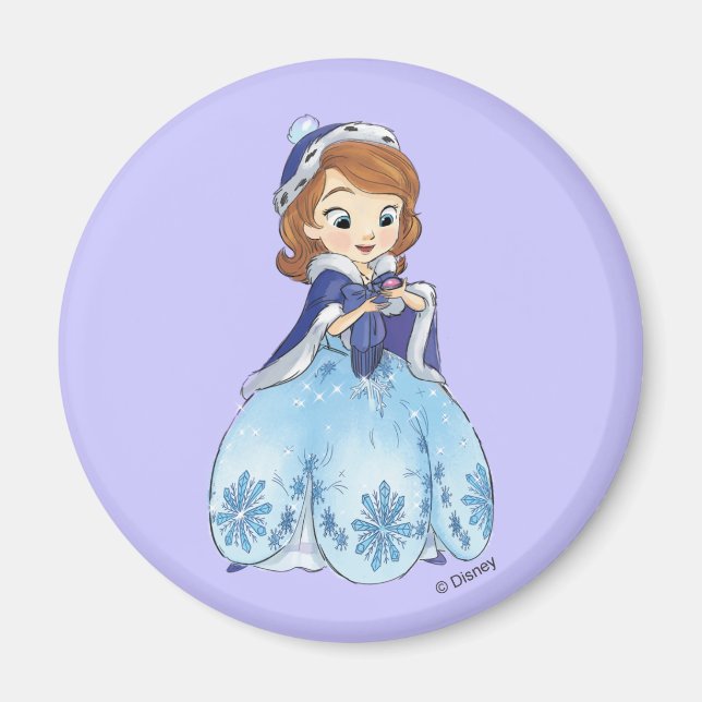 Sofia the First | Sofia's Snowflake Gown Magnet (Front)