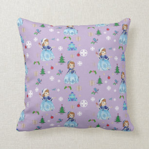 Sofia the First Sofia's Snowflake Gown Throw Pillow