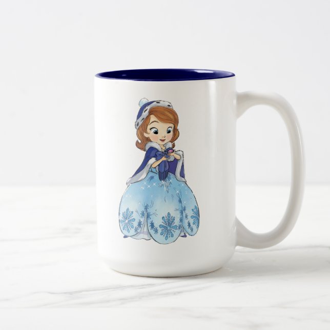Sofia the First | Sofia's Snowflake Gown Two-Tone Coffee Mug (Right)