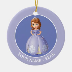 Sofia The First   Standing Add Your Name Ceramic Ornament