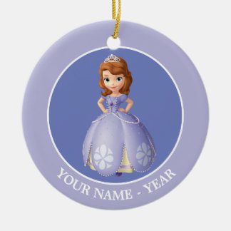 Sofia The First | Standing Add Your Name Ceramic Ornament
