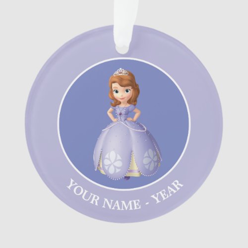 Sofia The First  Standing Add Your Name Ornament