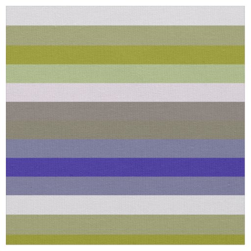 Soft 70s Avocado & Lilac Stripe Pattern Fabric