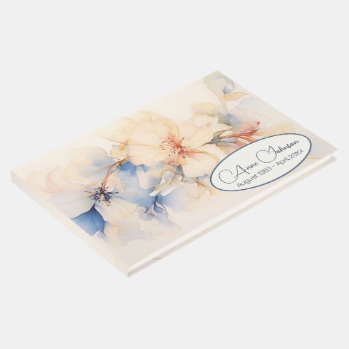 Soft Abstract Dogwood Flowers Guest Book