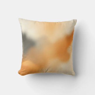 Soft Abstract Glow Blurry Art Throw Pillow