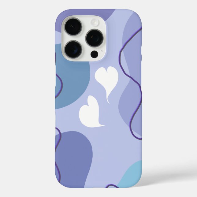 Soft Abstract Heart Design – Minimal Aesthetic Art Case-Mate iPhone Case (Back)