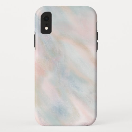 Soft abstract pastel iPhone XR case