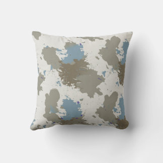 Soft Abstract Splash Pillow