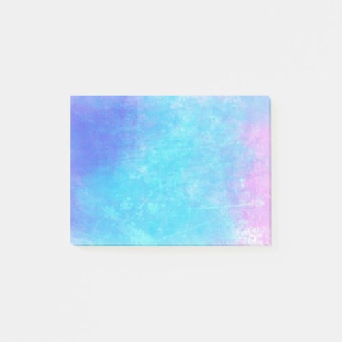 Soft Abstract Watercolors in Pink Purple Blue Post_it Notes