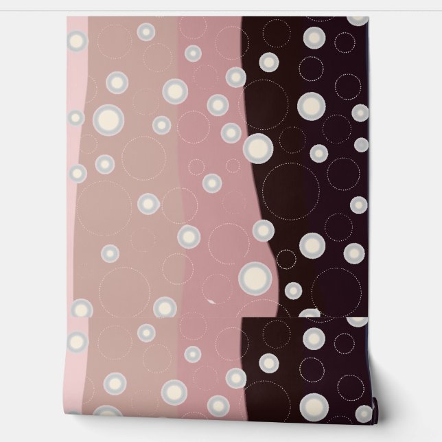 Soft Abstract Waves & Bubbles – Modern Minimalist  Wallpaper (Unrolling)