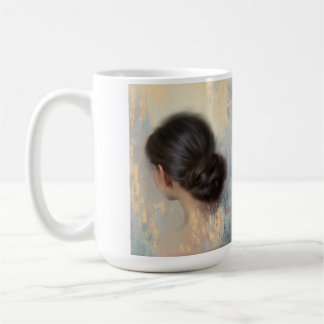 Soft Aesthetic Woman Hair Bun Coffee Mug