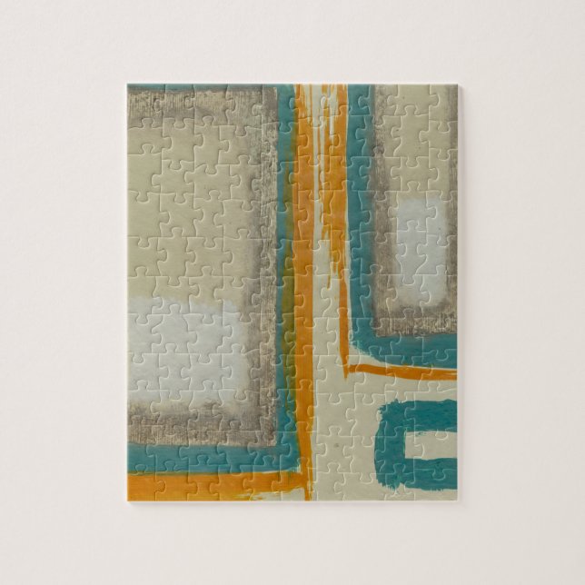 Soft And Bold Rothko Inspired Abstract Jigsaw Puzzle (Vertical)